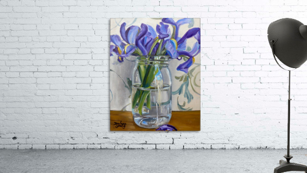 Irises in a Jar Wall Preview