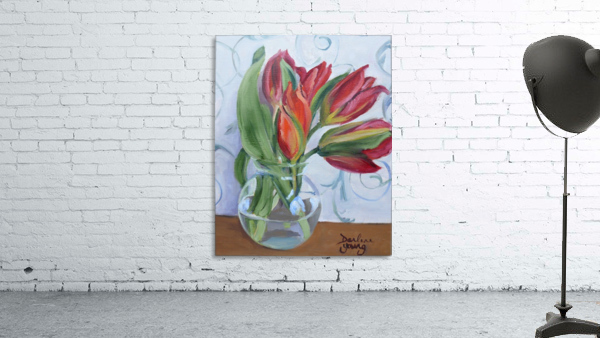 Spring Tulips Wall Preview