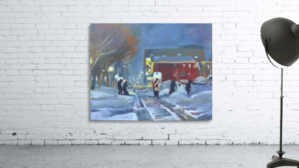 Charlottetown Winter Evening Wall Preview
