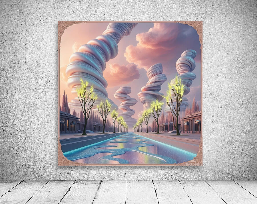 Dreamscape Cityscape Wall Preview