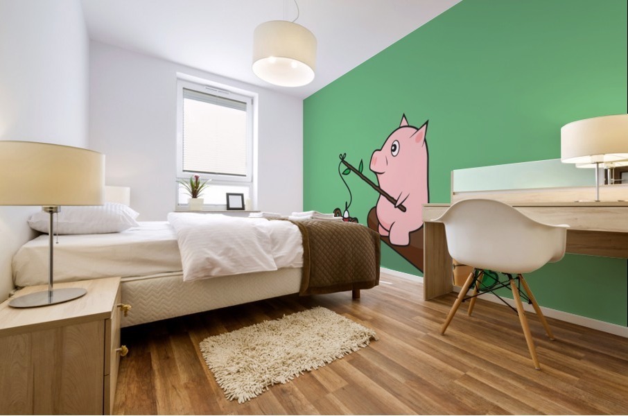 Gone Fishing Mural print