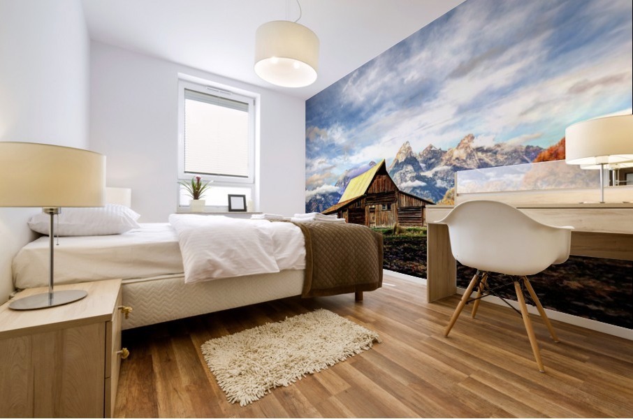 Mormon Row   Jackson Hole Mural print
