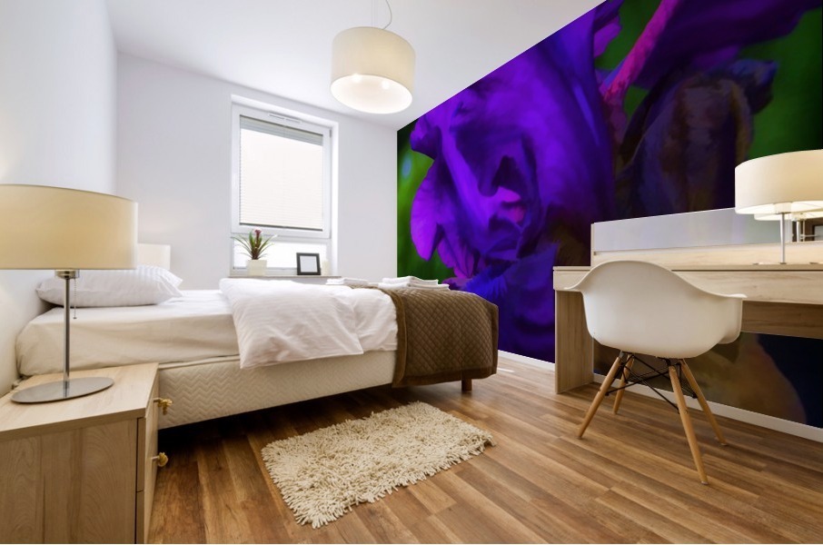 Purple Iris2 Mural print