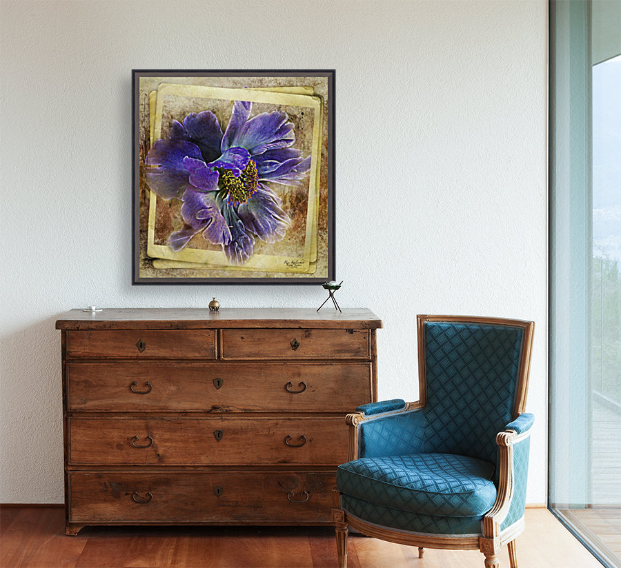 Blue Peony Reproduction