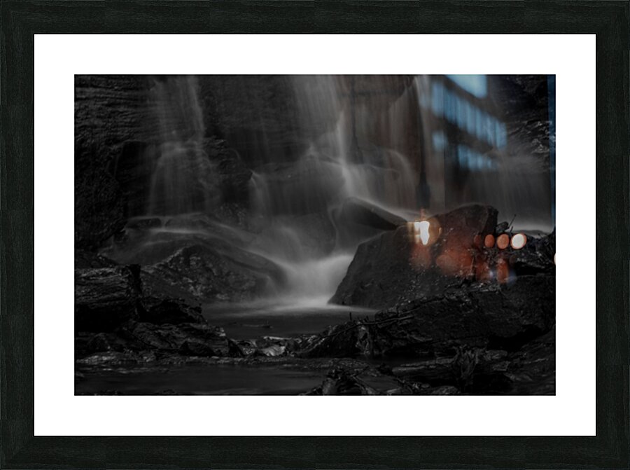 Barrett Branch Falls Picture Frame print