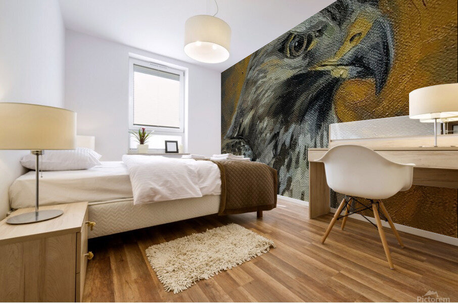 over blurry stare Mural print