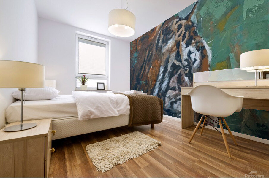 Glows in blurs Mural print