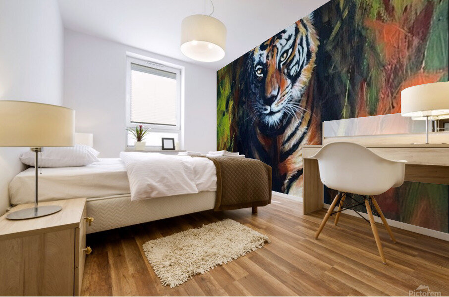 Off the hidden paws Mural print