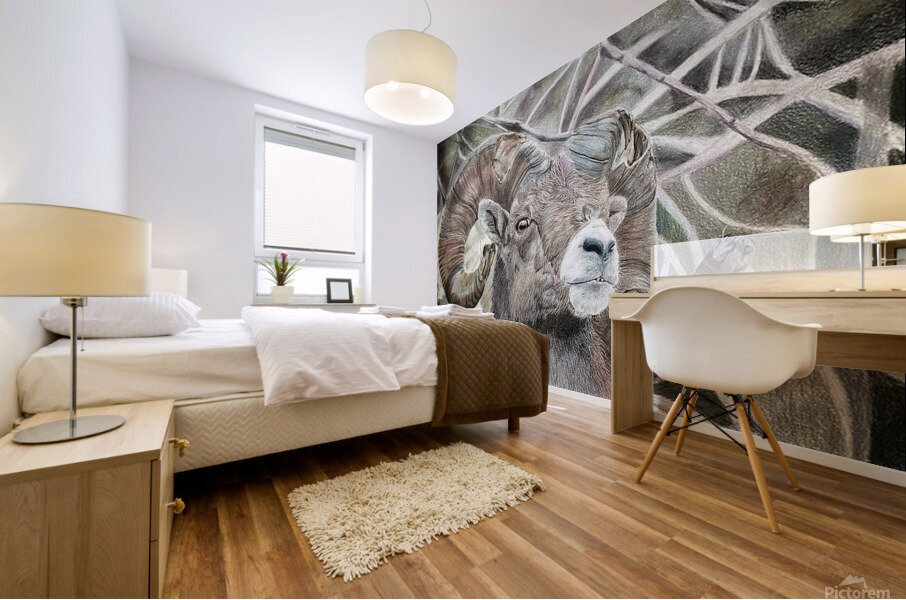 mere bleats Mural print