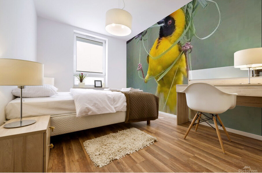 tangle in perch Mural print