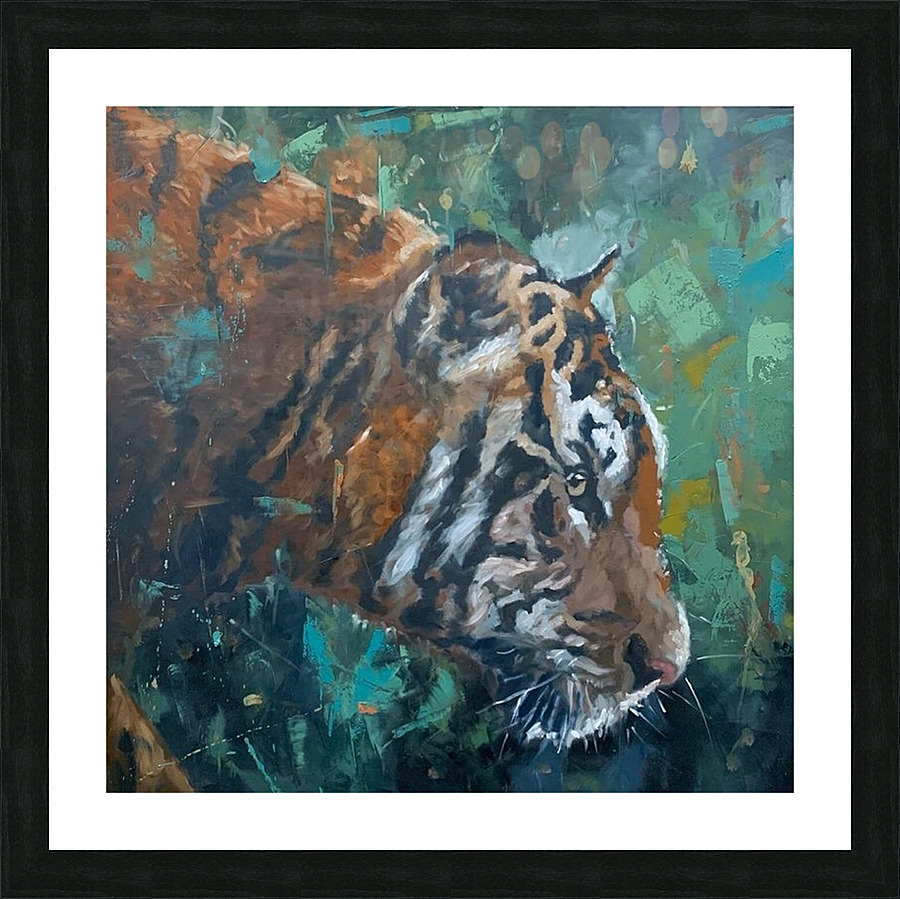 Glows in blurs Picture Frame print
