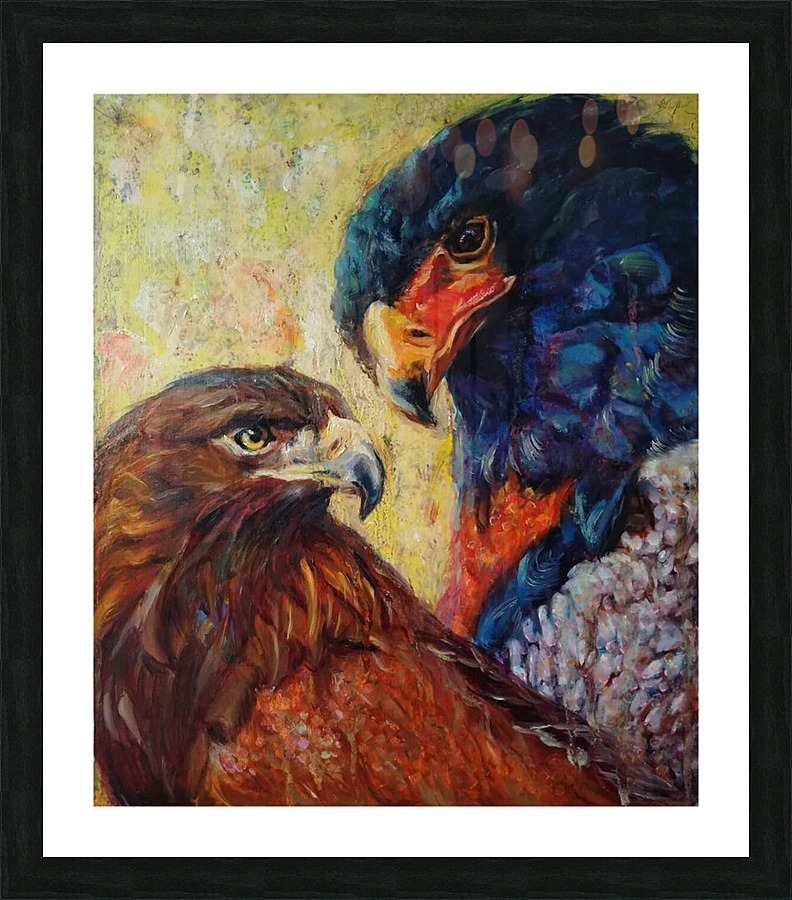 two off folds Picture Frame print