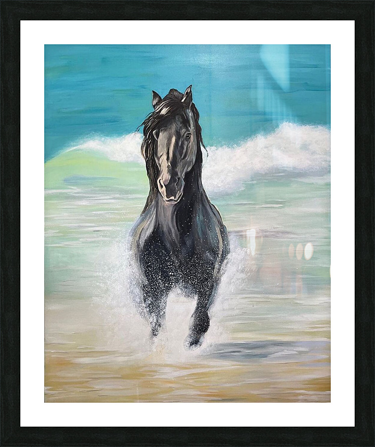 run and joy Picture Frame print