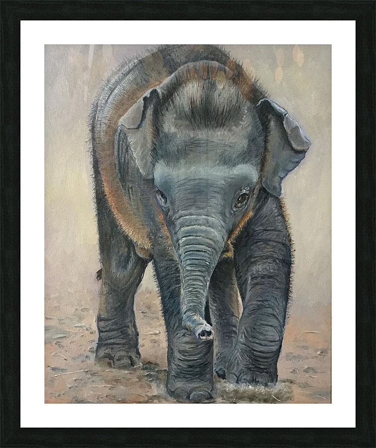 littel steps off Picture Frame print
