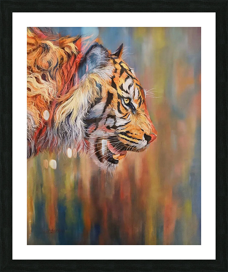 Raging roar Picture Frame print