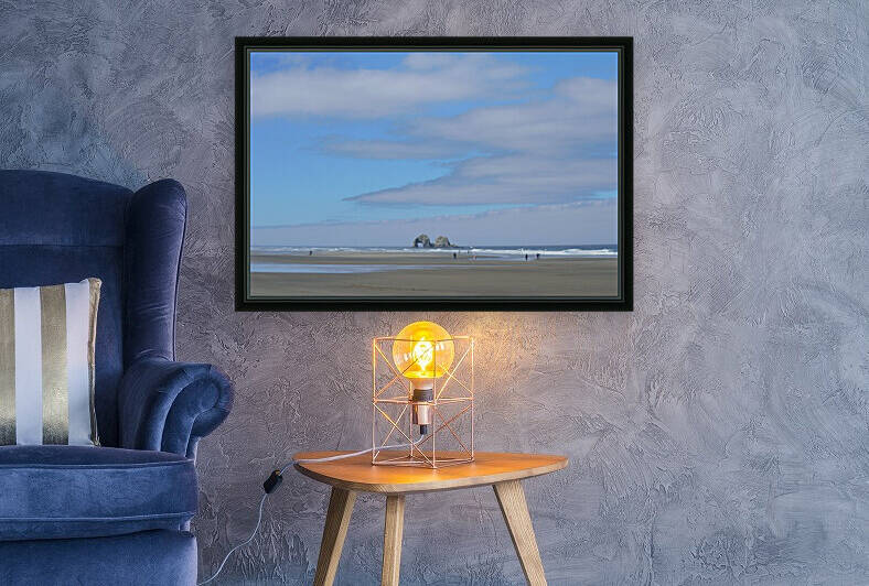 Twin Rocks at Rockaway Beach Oregon by Michelle K Wood