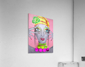 Peekaboo on Pink Acrylic Print