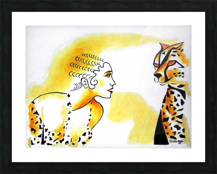 Cat Eyes Picture Frame print