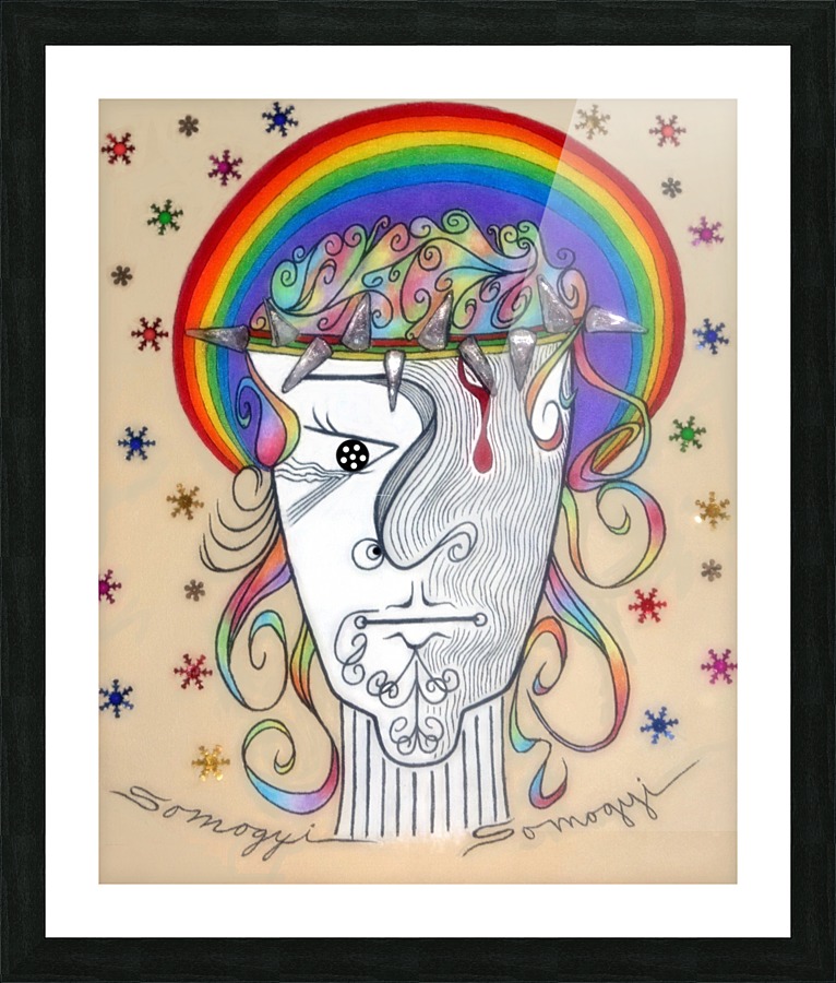 Judge Not Picture Frame print