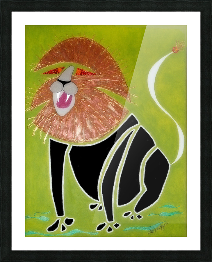 King Lion Picture Frame print