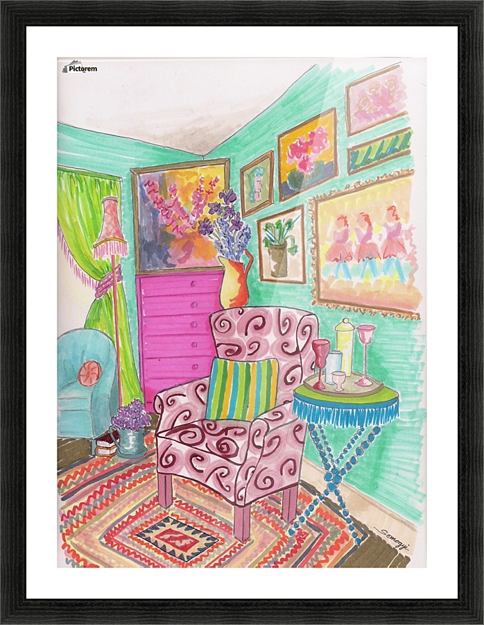 Boho Chic Picture Frame print