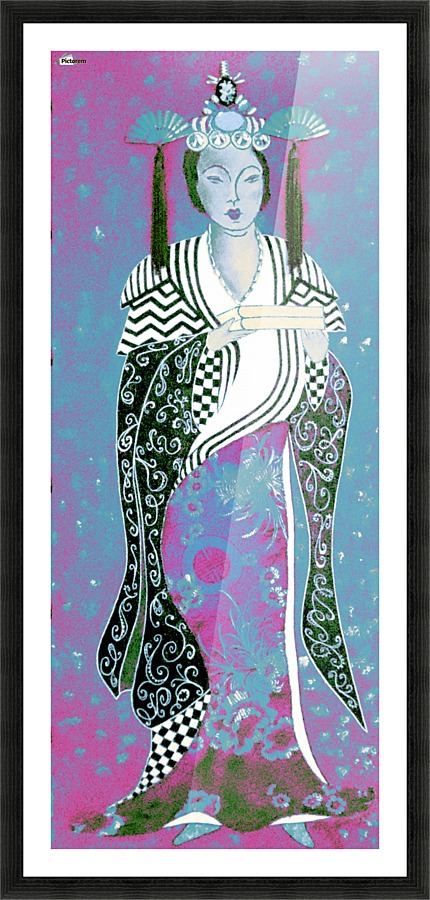 RÚ--in Turquoise Picture Frame print