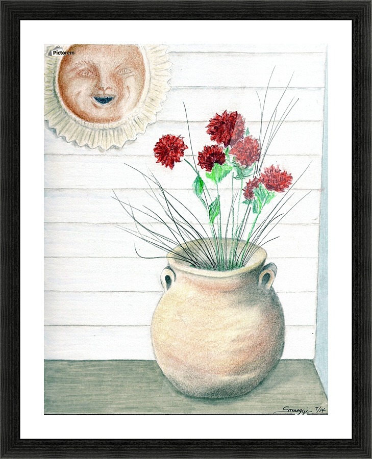 Clay Pot Picture Frame print