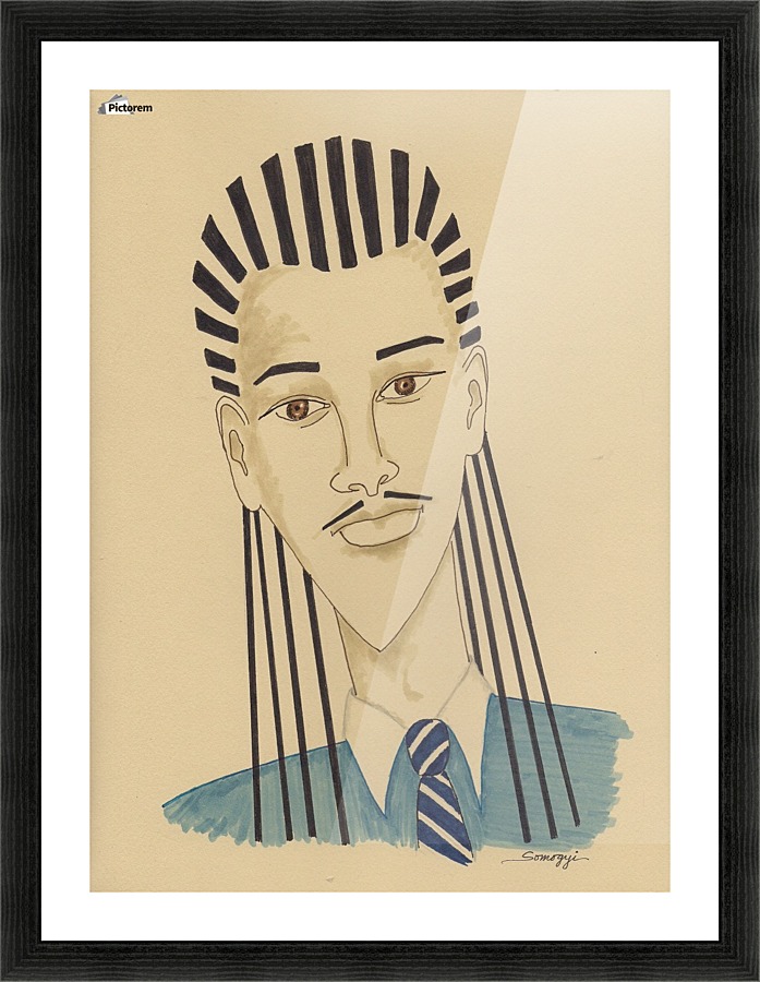 Handsome Young Man Picture Frame print