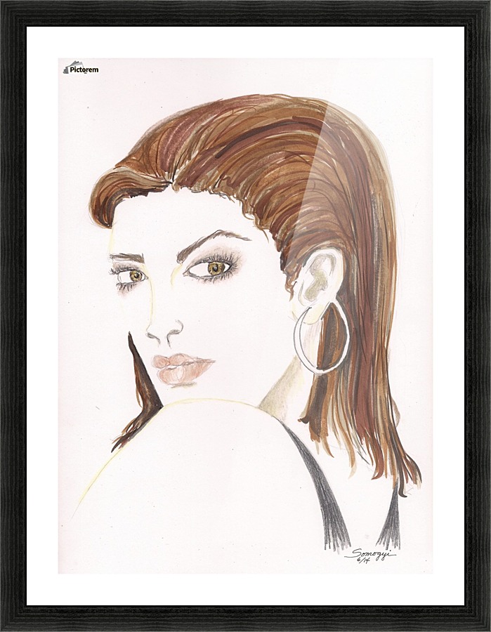 Hazel Eyes Picture Frame print