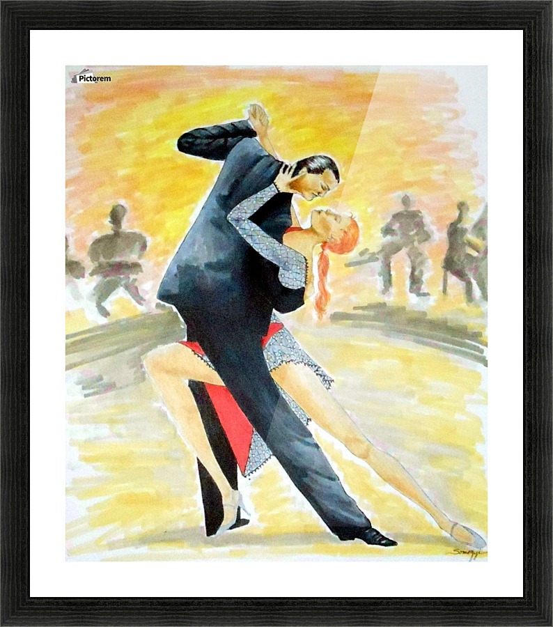 Tango Tangle Picture Frame print