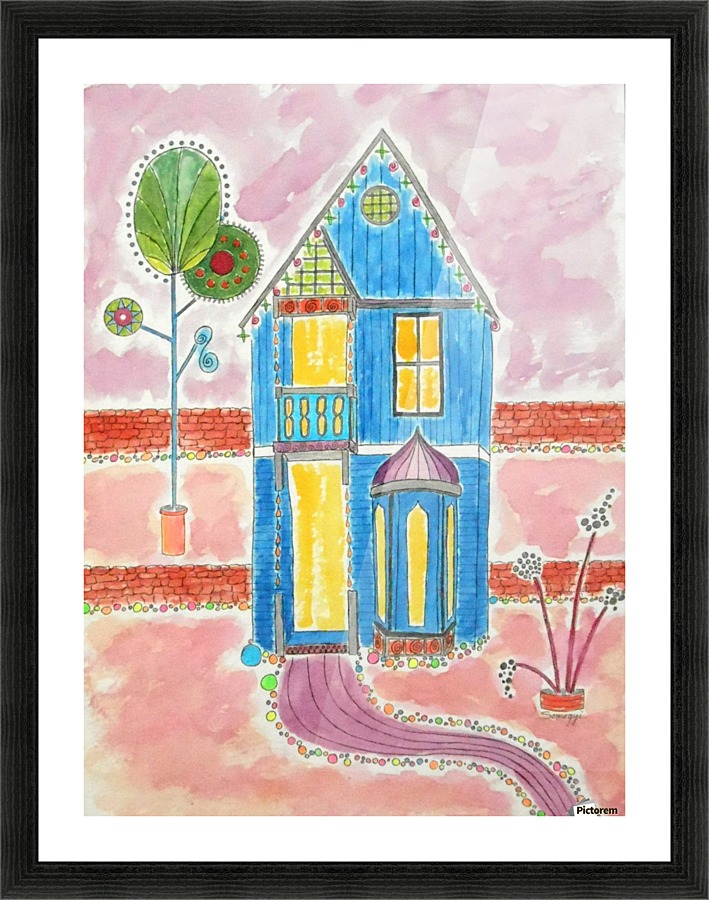 Happy Gingerbread Picture Frame print