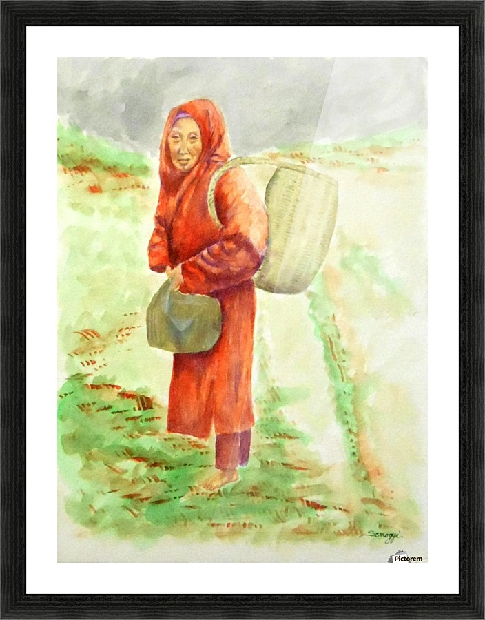 Bundled and Barefoot Picture Frame print