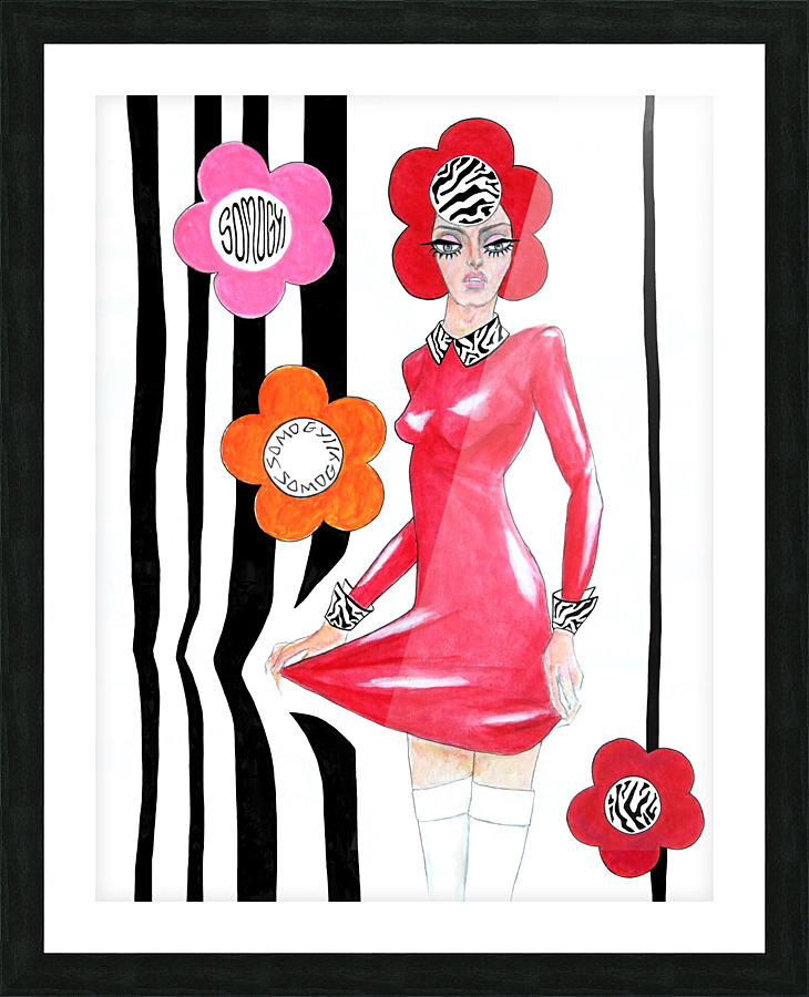 Sixties Redhead No. 4 Picture Frame print