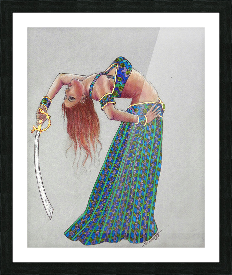 Sword Play Picture Frame print