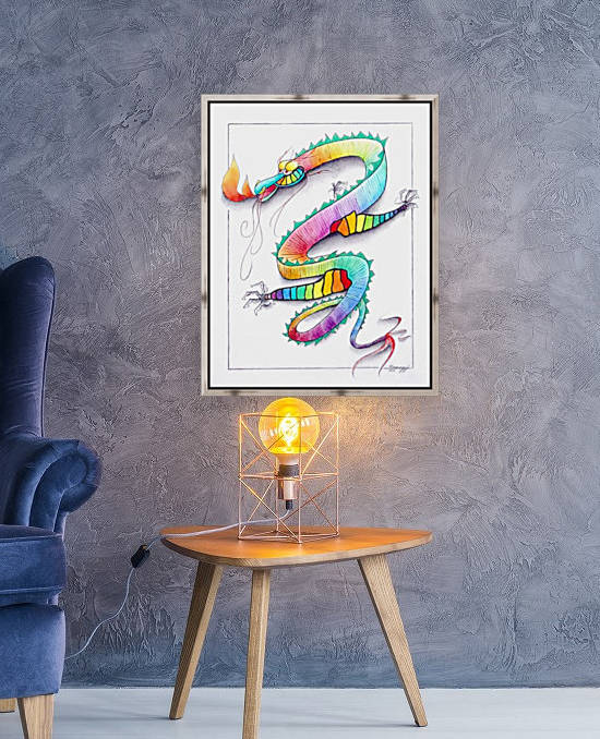 Technicolor Dragon by Jayne Somogy
