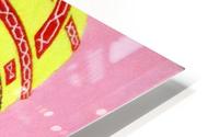 Peekaboo on Pink HD Metal print