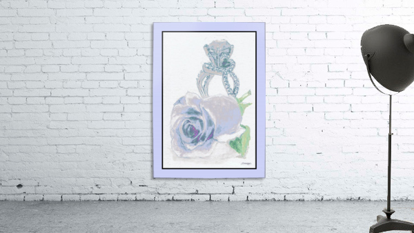 Blue Bud in Frame Wall Preview