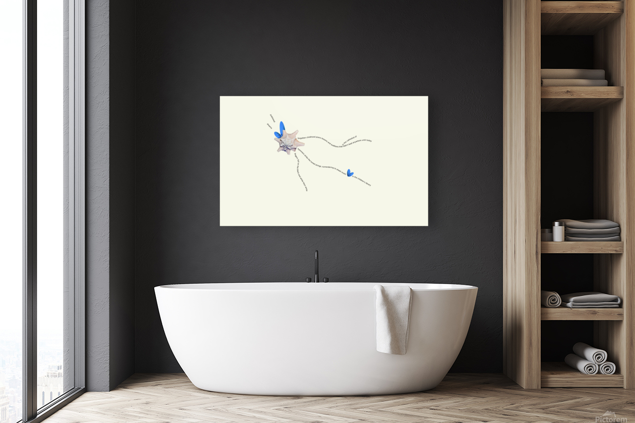 Piano VISUAL POETRY SEASHELL COLLAGE COLLECTION WITH SEASCAPE PHOTOGRAPHY MARINE IKEBANA POETRY Reproduction
