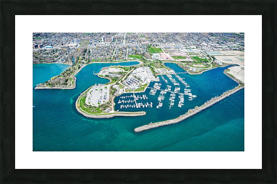 lakefront promenade 2 Picture Frame print