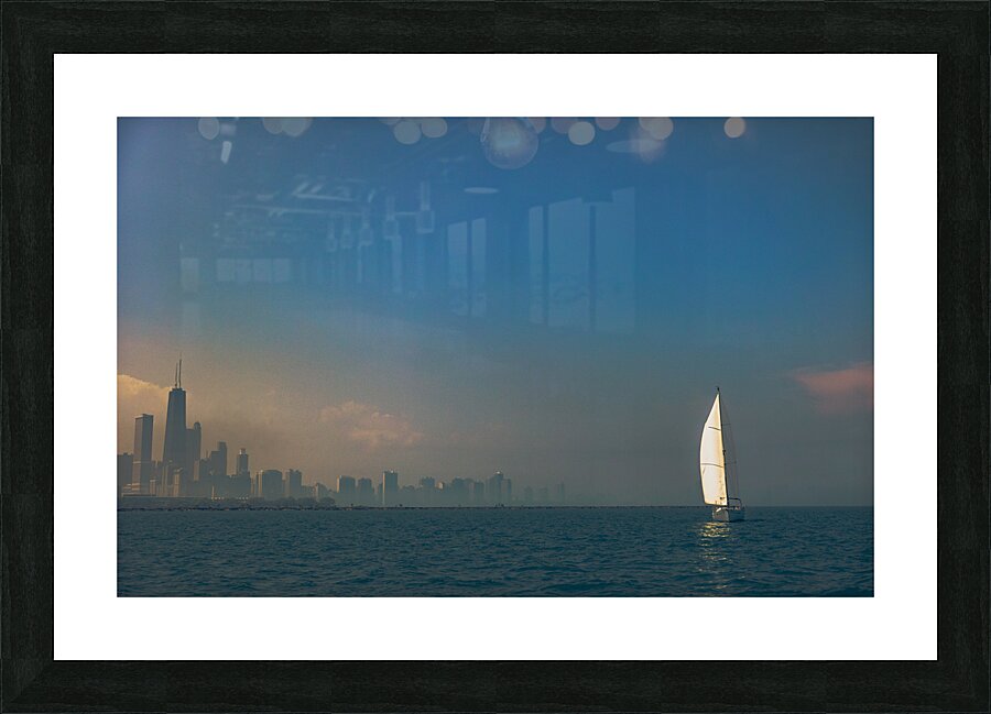 Sailboat on Lake Michigran Picture Frame print