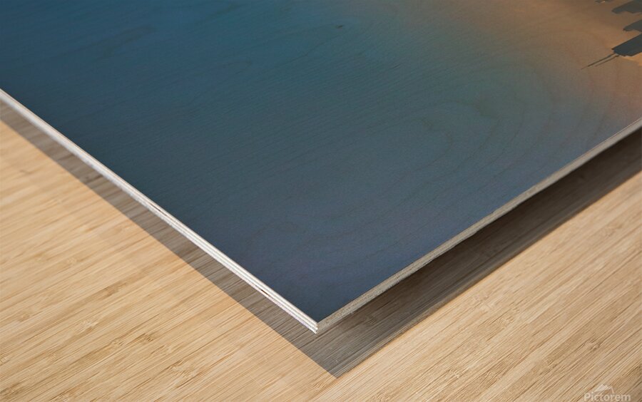 Sailboat on Lake Michigran Wood print