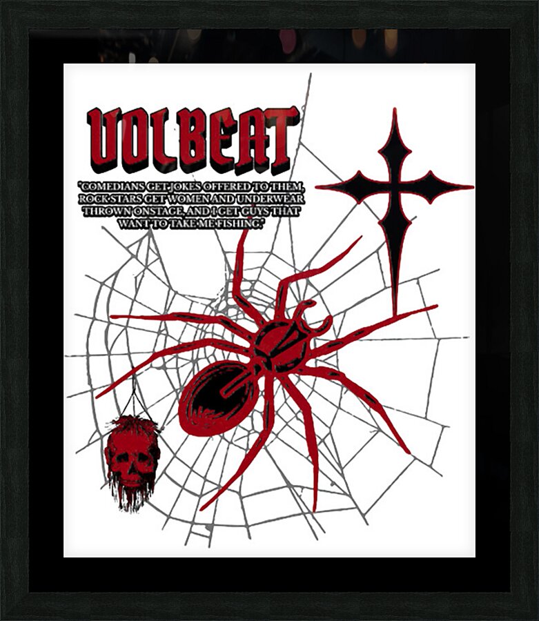 Volbeat 9 Picture Frame print