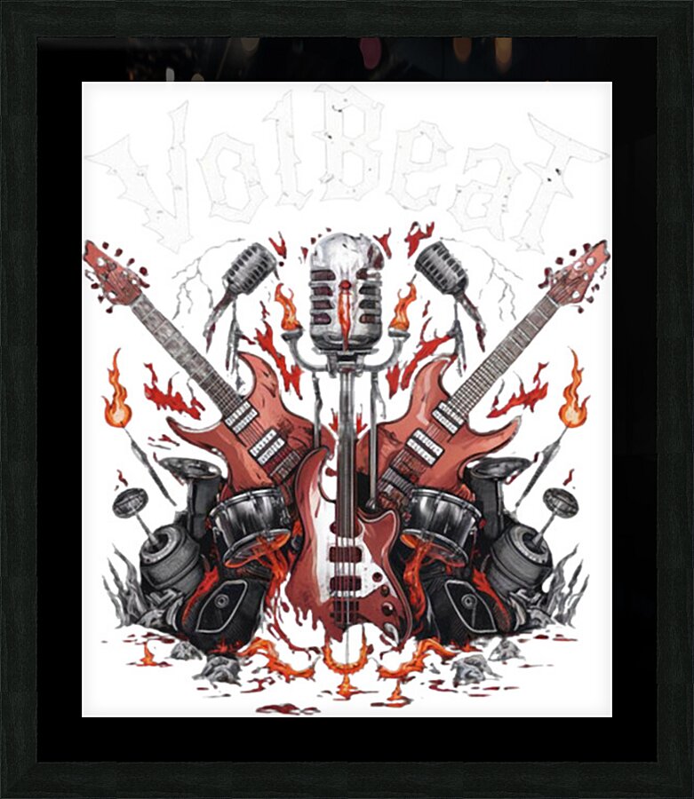 Volbeat 3 Picture Frame print