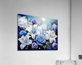 Blue Florals Acrylic Print