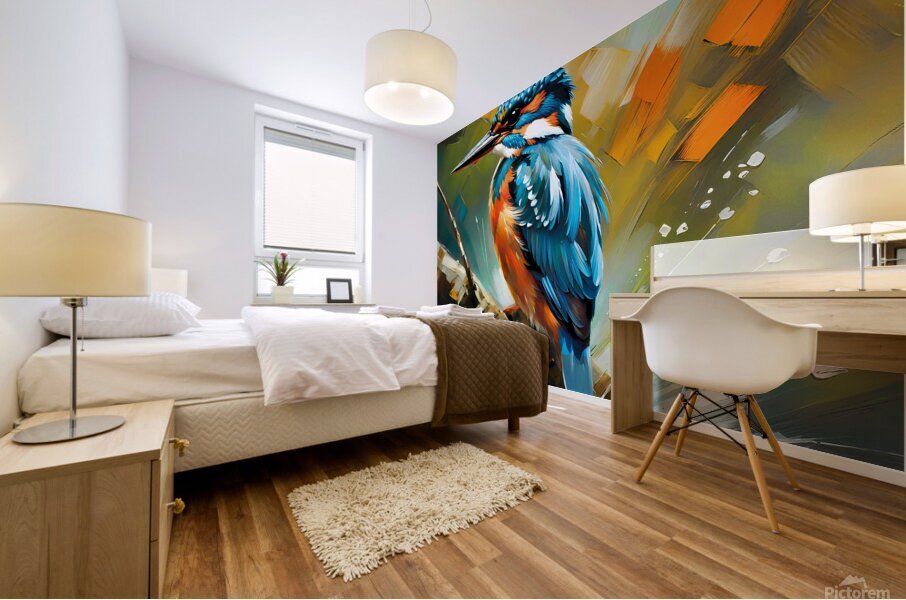 Kingfisher Mural print