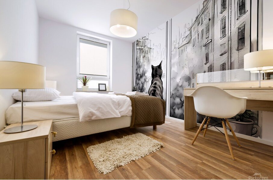 Admiring The View Mural print