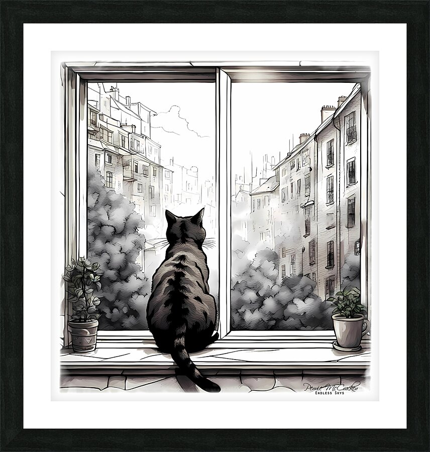 Admiring The View Picture Frame print