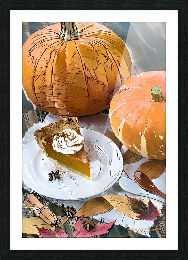 Pumpkin Pie Picture Frame print
