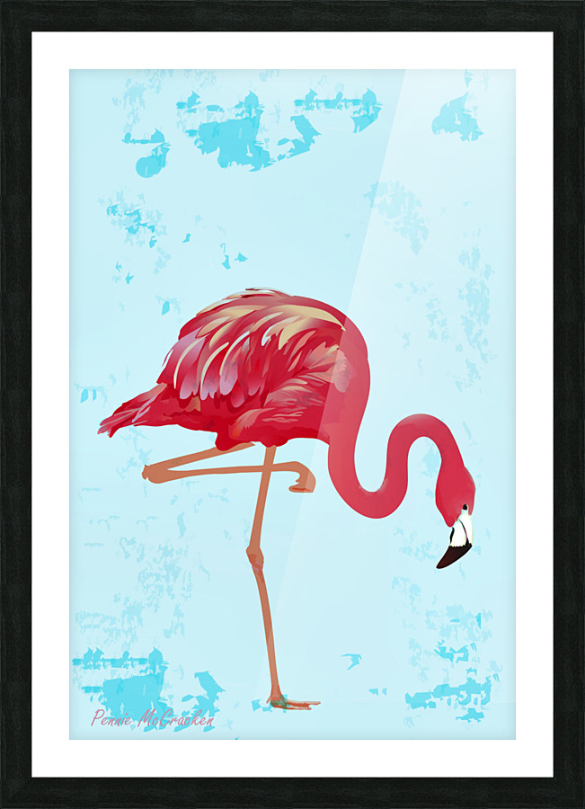 Flamingo Picture Frame print
