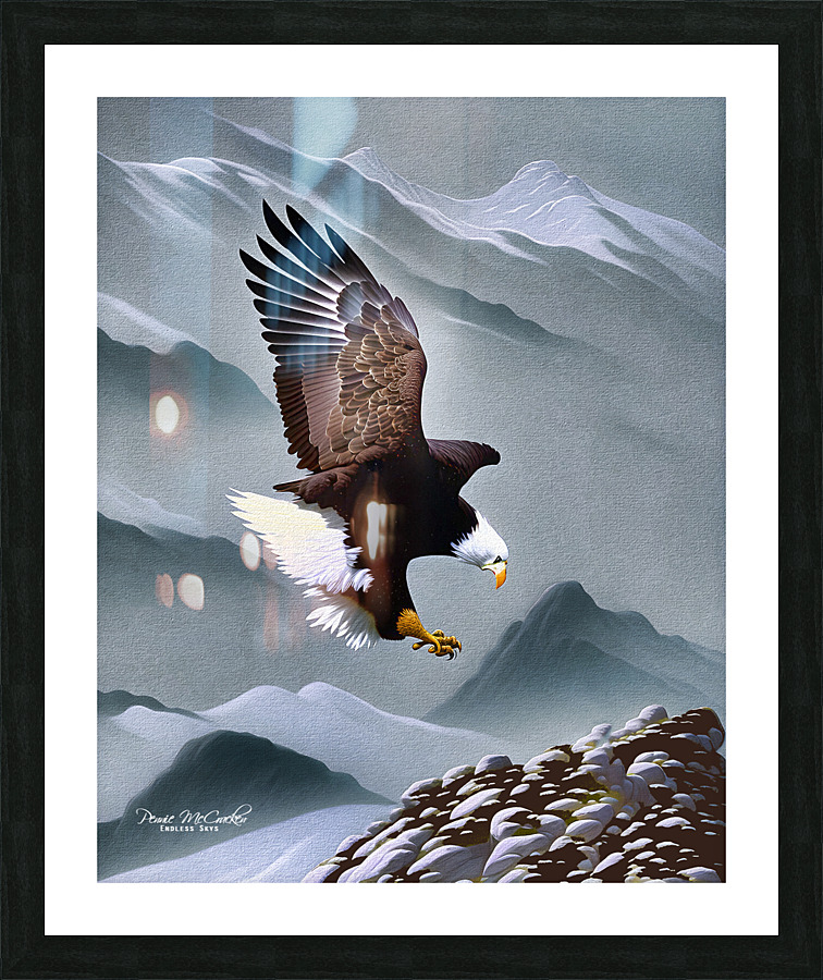 Coming Into Land Picture Frame print